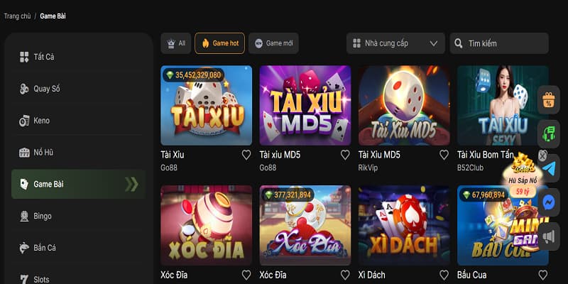 Kho game bài của 8Day